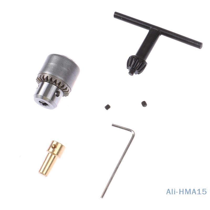 1 Set Mini Drill Chuck Micro 0.3-4mm Taper Mounted Drill Chuck and Wrench