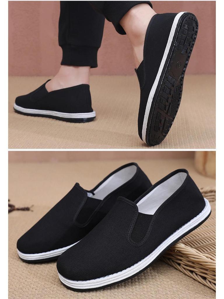 Herren High-End Geruchsresistente Slipper Stoffschuhe mit Weicher Tausendschichtsohle