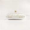 Luxury Brand Handbag Solid White Pearl Acrylic Evening Bags Chain Clutch Purse Wedding Party Women Wallet Designer Crossbody Bag