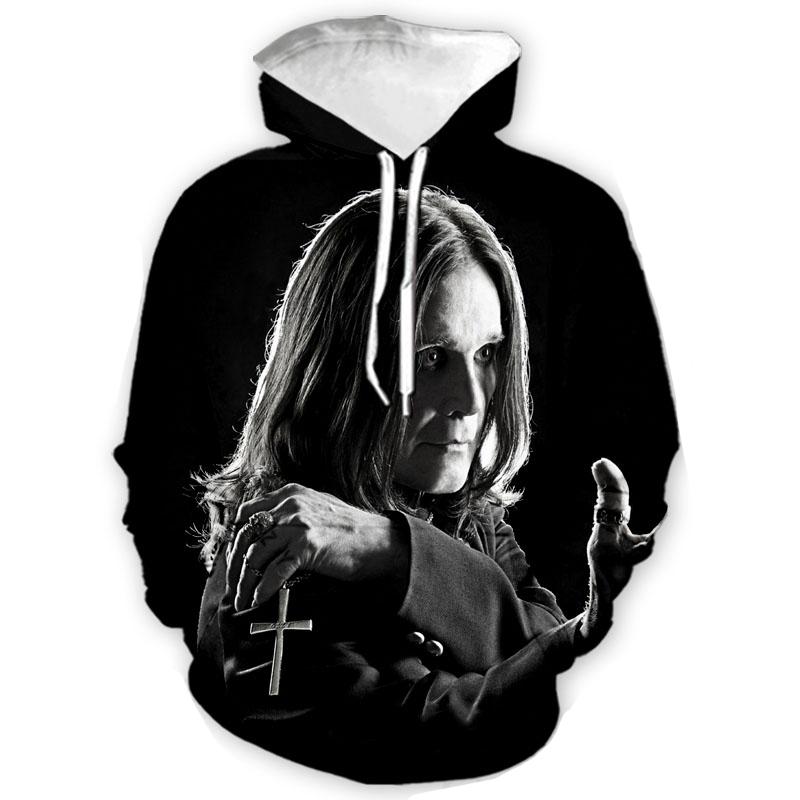 Neue Ozzy Osbourne Hoodies 3D-Druck Herren Damen Übergroße Kapuzenpullover Harajuku Pullover Lässige Oberteile Trainingsanzüge Herrenbekleidung