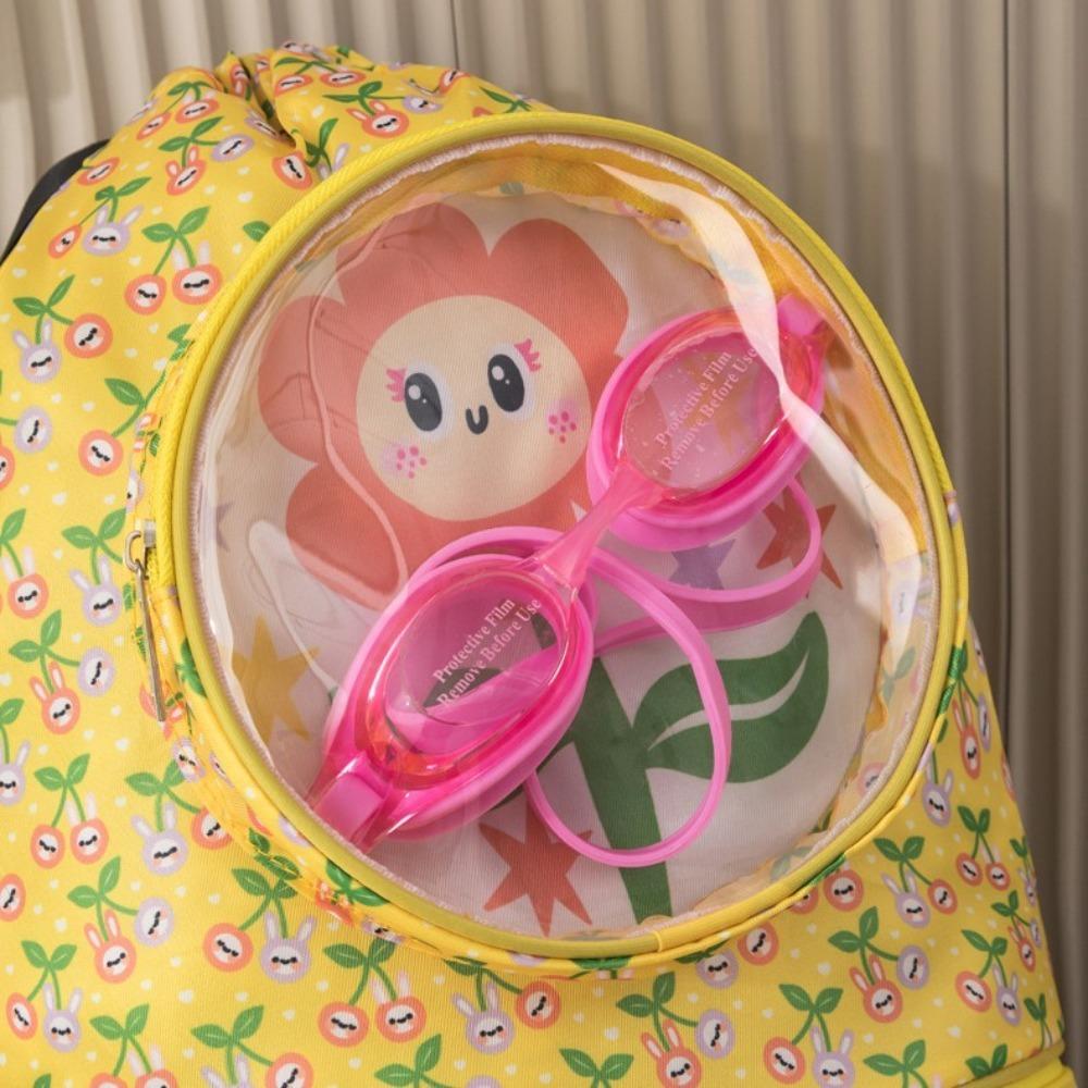 Large Capacity Cartoon Swim Bag Waterproof Wet and Dry Bag Cute Drawstring Storage Bag  Kids