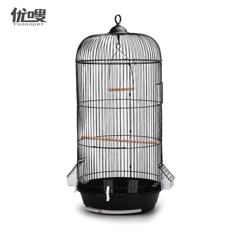 

Европейская круглая клетка для птиц, клетка для попугаев, диаметр 33 см, высота 74 см