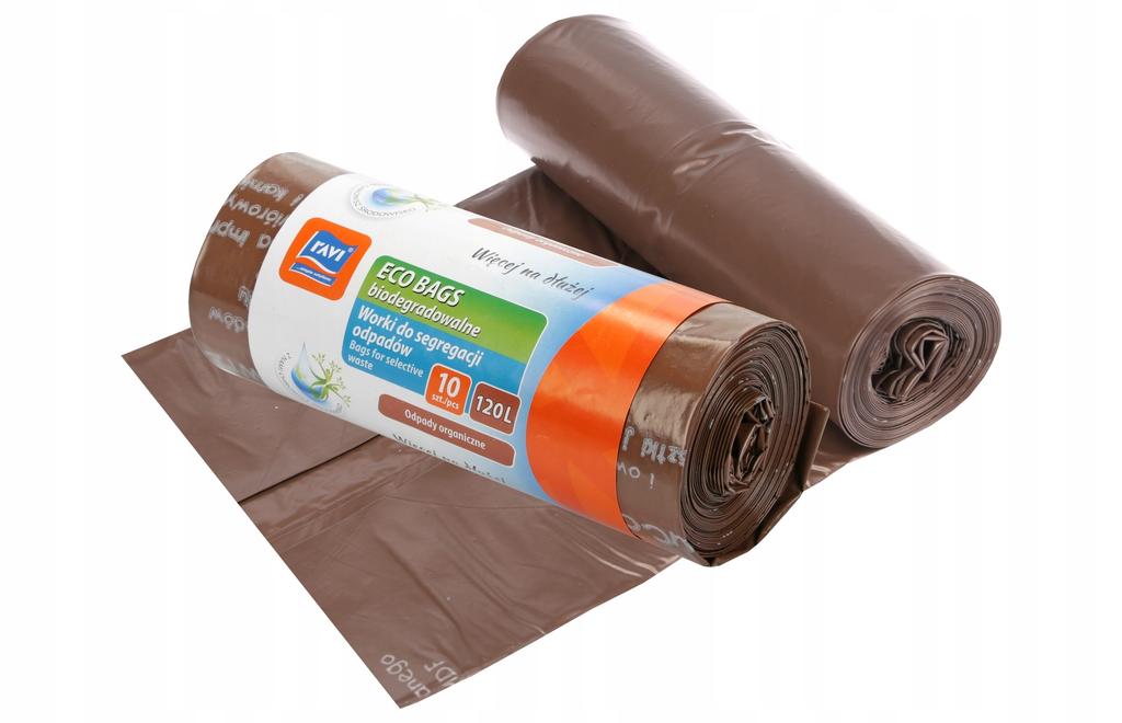 Brown Organic Waste Sorting Bags 120l