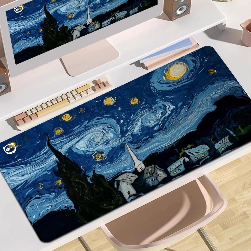 Van Gogh Art Painting Mousepad Boy Pad Natural Rubber Gaming Mousepad Desk Mat Size For Gameing World Of Tanks CS GO Zelda