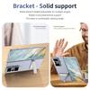 KEYSION Transparent Case for Huawei HONOR Magic Vs3 Hard PC Metal Kickstand Shockproof Phone Cover with Glass Screen Protector