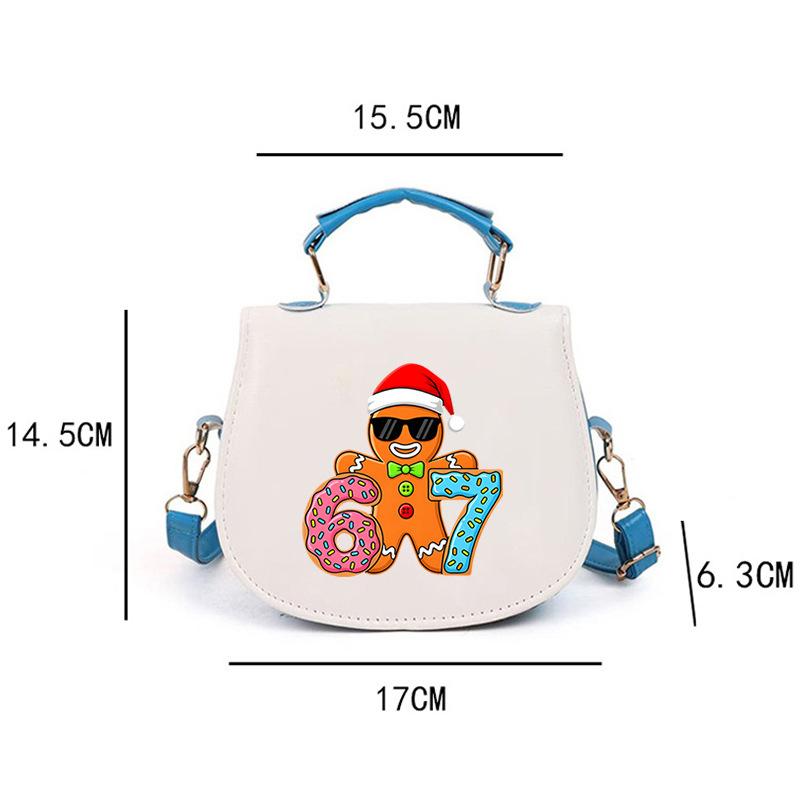 Gingerbread Six Seven 67 Ice Cream Drip Christmas Boys Handbag 0 синий