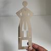 2PCS BBQ Hot Dog Holder Stainless Steel Sausage Roaster with Funny Standing Man Design, Even Cooking, Easy Clean,  Party Gift
