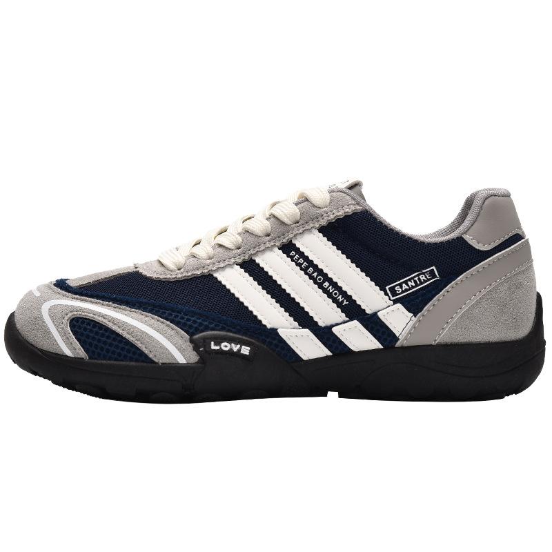 Red German Training Shoes Women's 2025 New Breathable Retro Versatile Platform Heightening Board Shoes Casual Sports Forrest Gump Shoes