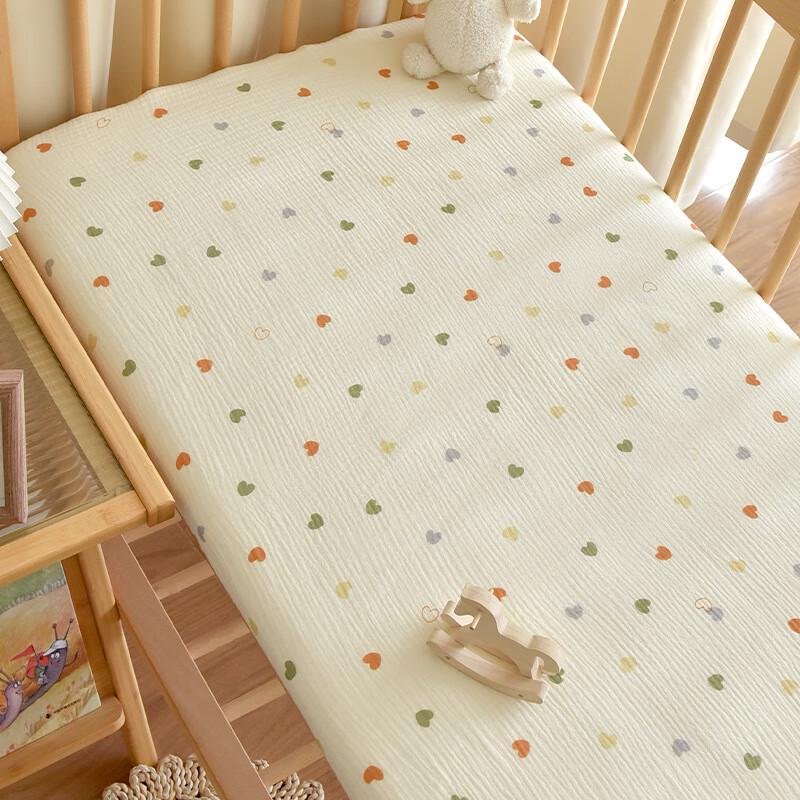 UKKNZZ Kids Washed Cotton Fitted Sheet & Mattress Cover for Splicing Beds