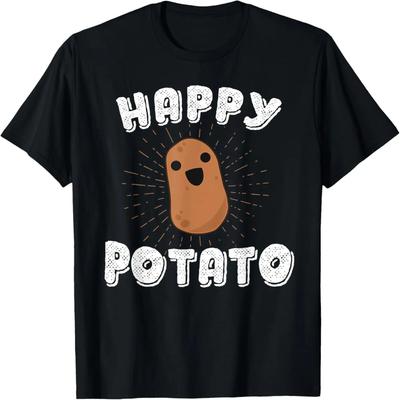 Glückliche Kartoffel Lustige Kartoffel T-Shirt Gemüse Essen Humor T-Shirt