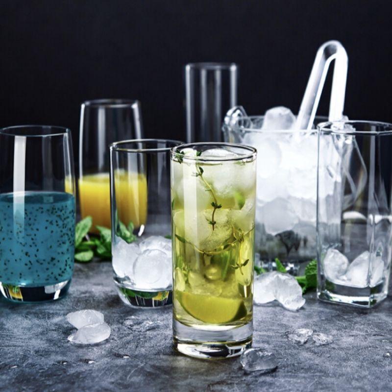 Taixige 290ml Glass Beverage Cup Set of 6