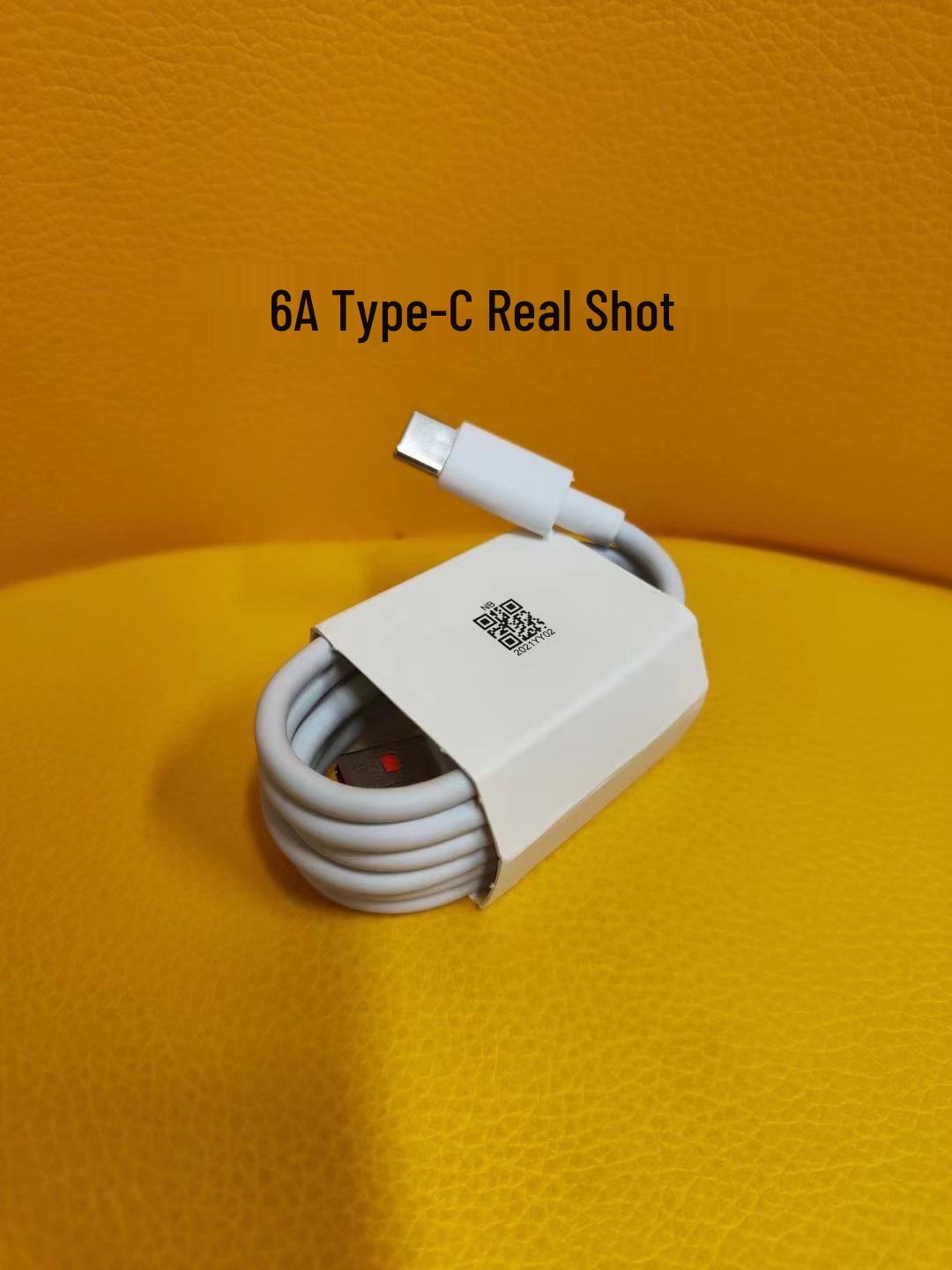Compatible Huawei & Apple 66W Super Fast Charge Type-C Cable for Mobile Devices 6A Fast Charge Type-C