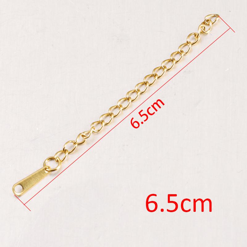 10-20pcs Stainless Steel Extended Extension Tail Chain Lobster Clasps Connector for Bracelet Necklace DIY Jewelry Making Finding