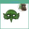 Masque de Sorcière Verte Réaliste Pour Halloween Pâques Carnaval Fête Masque Accessoire