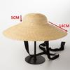 Ins Chic Summer Sunscreen British  Natural Straw Model  Holiday Lady  Leisure Outdoor Beach Sun Hats for Women Uv Protection
