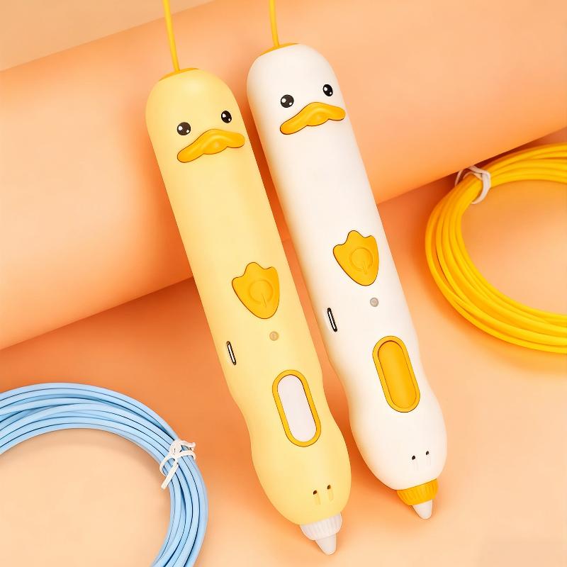 1 Set Diy Drawing Pens Pcl Low-Temperature 3D Printing Pen With 236Inch Filament Usb Charging Christmas Gift For Beginners