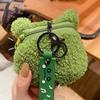 Earphone Storage bag Couple Gift Mini Wallet Keychain Frog Plush Coin Bag Zipper Coin Purses
