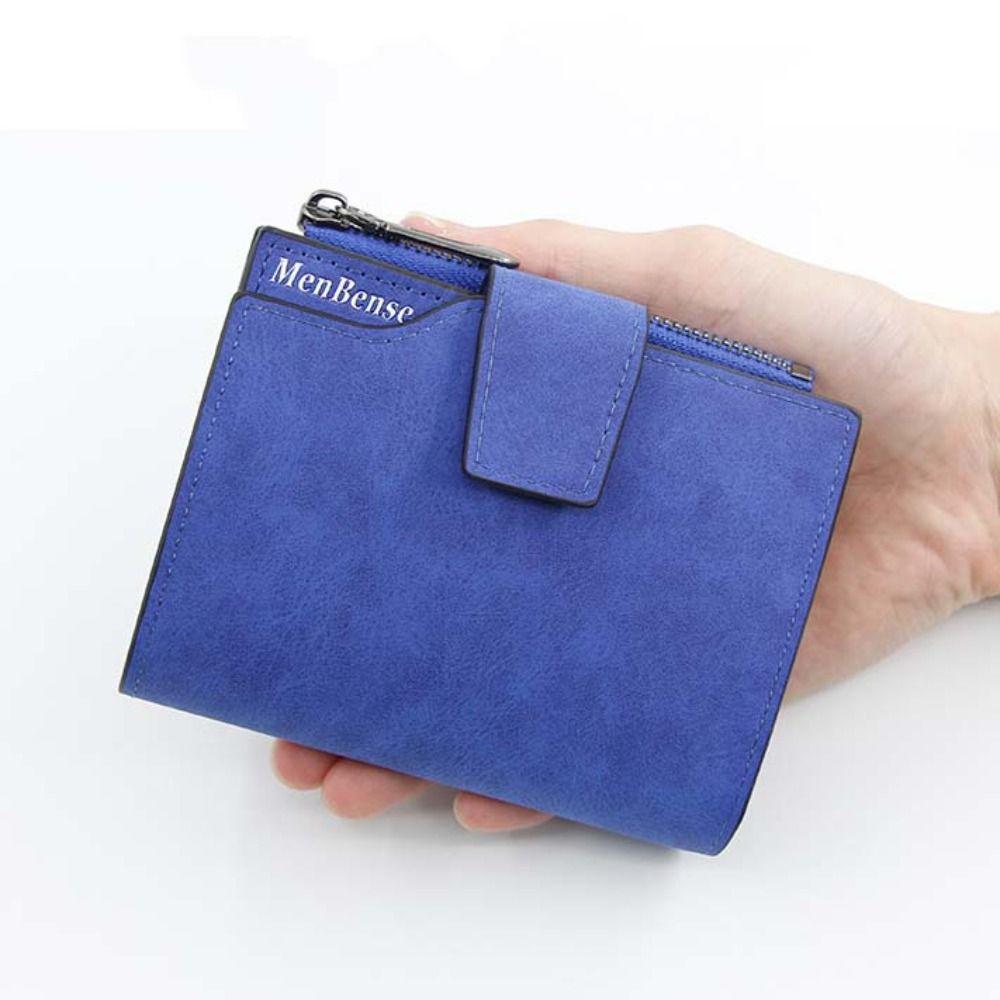 Large Capacity Cash Purse Bag PU Leather Short Wallets Elegant Pocket Purse Wallet Outdoor