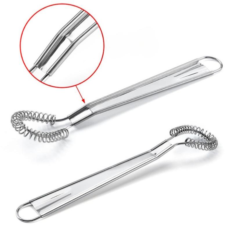 1PC Mini Handheld Egg Blender Stainless steel spring manual egg beater Honey Cream Blender Kitchen baking tools