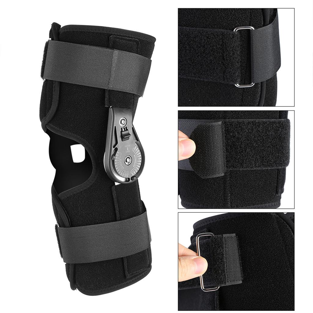 Oper Adjustable Knee Joint Support Orthosis Brace Support Ankle Strap Support  M