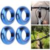 4Pcs Mountain Bike Titanium Alloy Screw Bolts Spacers Brake Caliper Gasket M6 Blue
