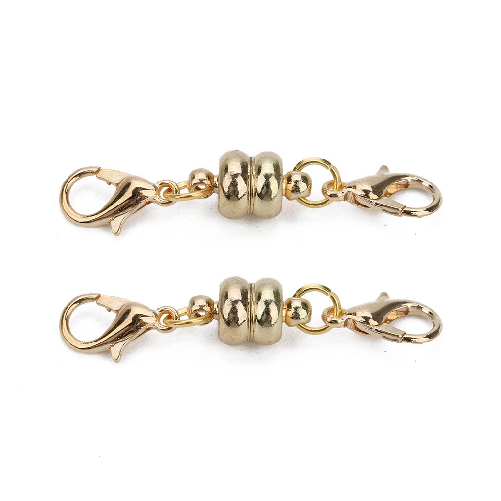 10pcs Copper Magnetic Clasps With Lobster Clasps Connectors For Jewelry Making DIY Necklaces Bracelets Clasp Hooks Accessories