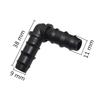 50 Pezzi Connettori a Gomito Barbati da 8 mm DN12 Giunto a Gomito Retto Connettore Tubo Irrigazione a Goccia Giardino Agricoltura Divisori per Tubi Flessibili