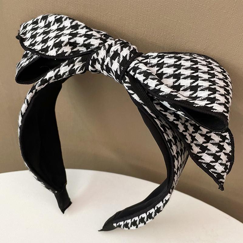 Women Headpiece Big Top Bow Knotted Headband for Female Shopping Party Holiday Head Hoop Classic Swallow Gird Hairband