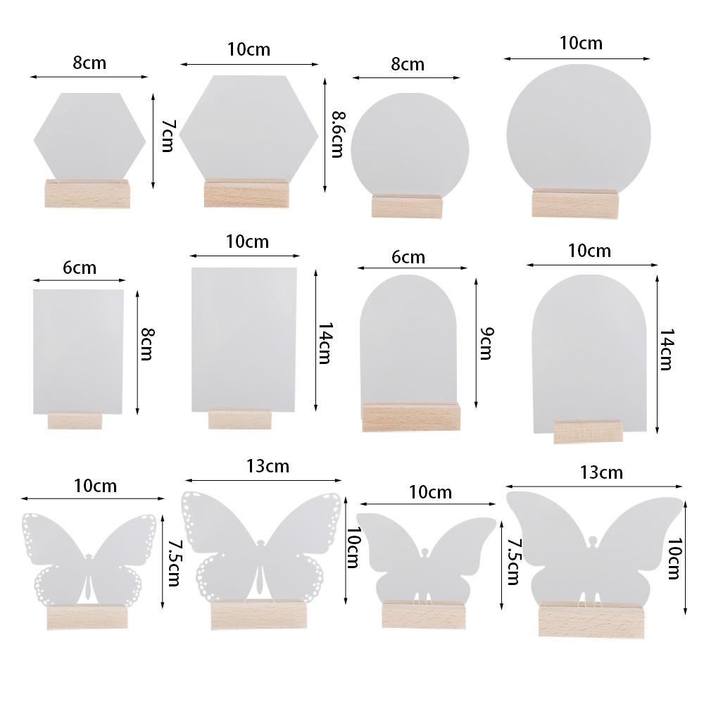 Table Place Card for Wedding Party Decor Table Number Plate Table Number Sign Menu Display Frame Card Display Stand