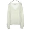 MAX&CO Long sleeve V neck knit L white Women Used