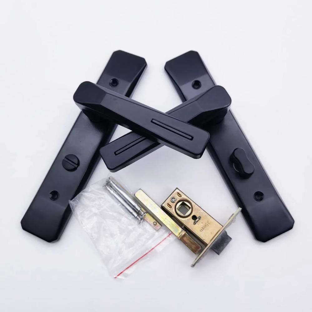 Keyless Bath Handle Door Lock Metal Security Door Handle Bathroom Handle Lock  Household Hardware
