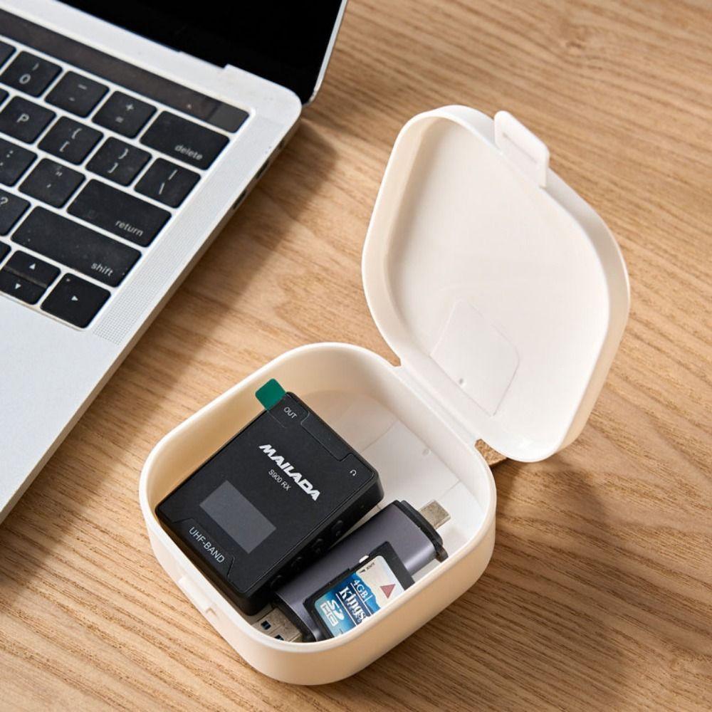 Portable Multifunctional Storage Box Multi-functional Data Cable Storage Box  Office
