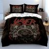 "Slayer Logo Black Bedding Set" Bedding Duvet Cover Set Duvet Cover Pillowcases  (1 * Duvet Cover 2 * Pillowcases, Without Duvet Insert)