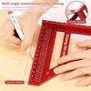 3D Multi-Angle Measuring Ruler Woodworking Aluminum Alloy Square Protractor Multifunction Measuring Ruler for Carpenter Engineer