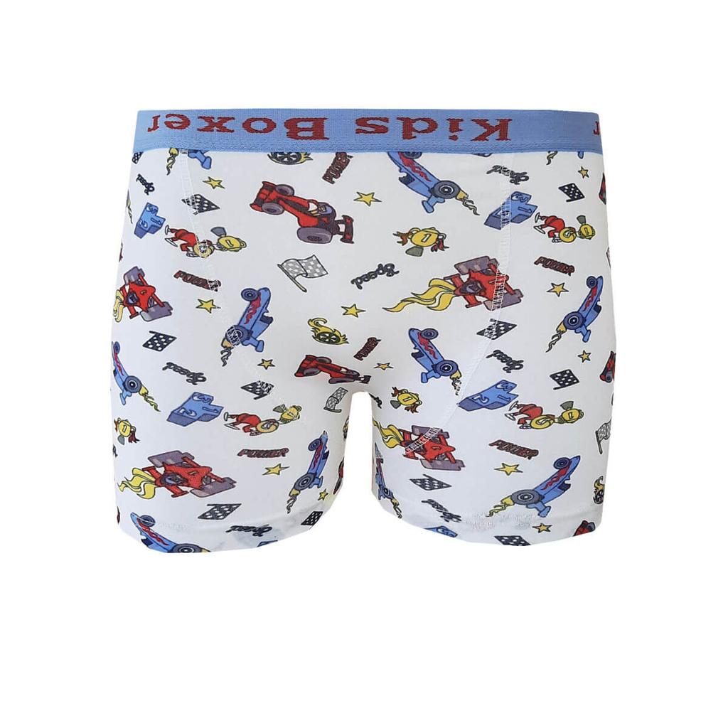 Bokserki chłopięce z masą perłową 12 z kolorowym nadrukiem