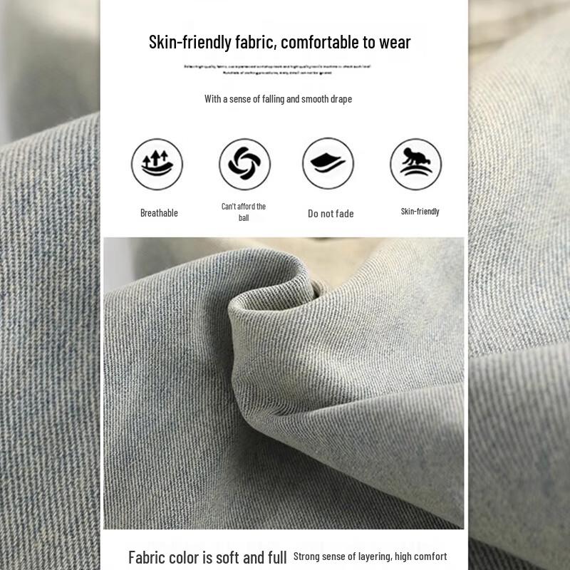 NASA NOAH Men's Retro Ripped Straight-Leg Jeans