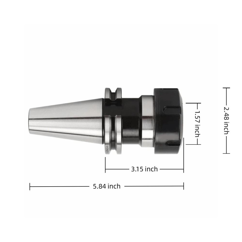 CAT40-ER40-80 CNC Tool Holder Mechanical Parts Precision Tool Holder Collet Chuck  CNC Milling