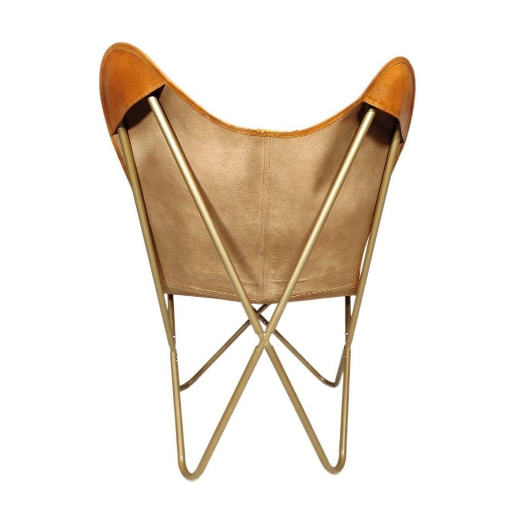New Butterfly Chair-Indian Genuine Leather Relaxing Chair for Office and Home