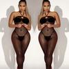 Hot Sexy Lingerie Woman Fishnet Bodysuit Fancy Lace Underwear Porn Costume See-Through Bodystockings Mesh Bikinis Erotic Sex Set
