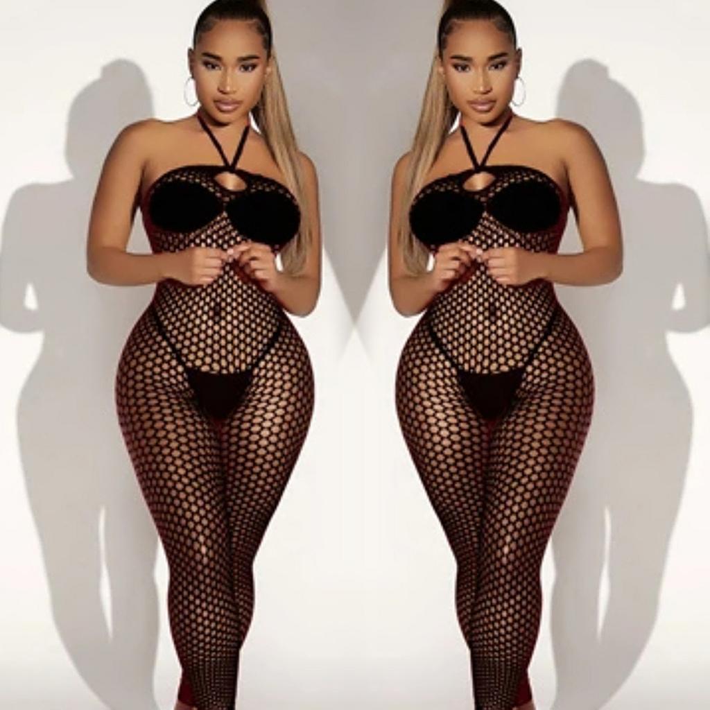Hot Sexy Lingerie Woman Fishnet Bodysuit Fancy Lace Underwear Porn Costume See-Through Bodystockings Mesh Bikinis Erotic Sex Set