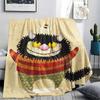 1PC Where the Wild Things Are Patterned Flannel Blanket Suitable For All Seasons for Home Decor Warmth and Comfort Gifts Holiday Present