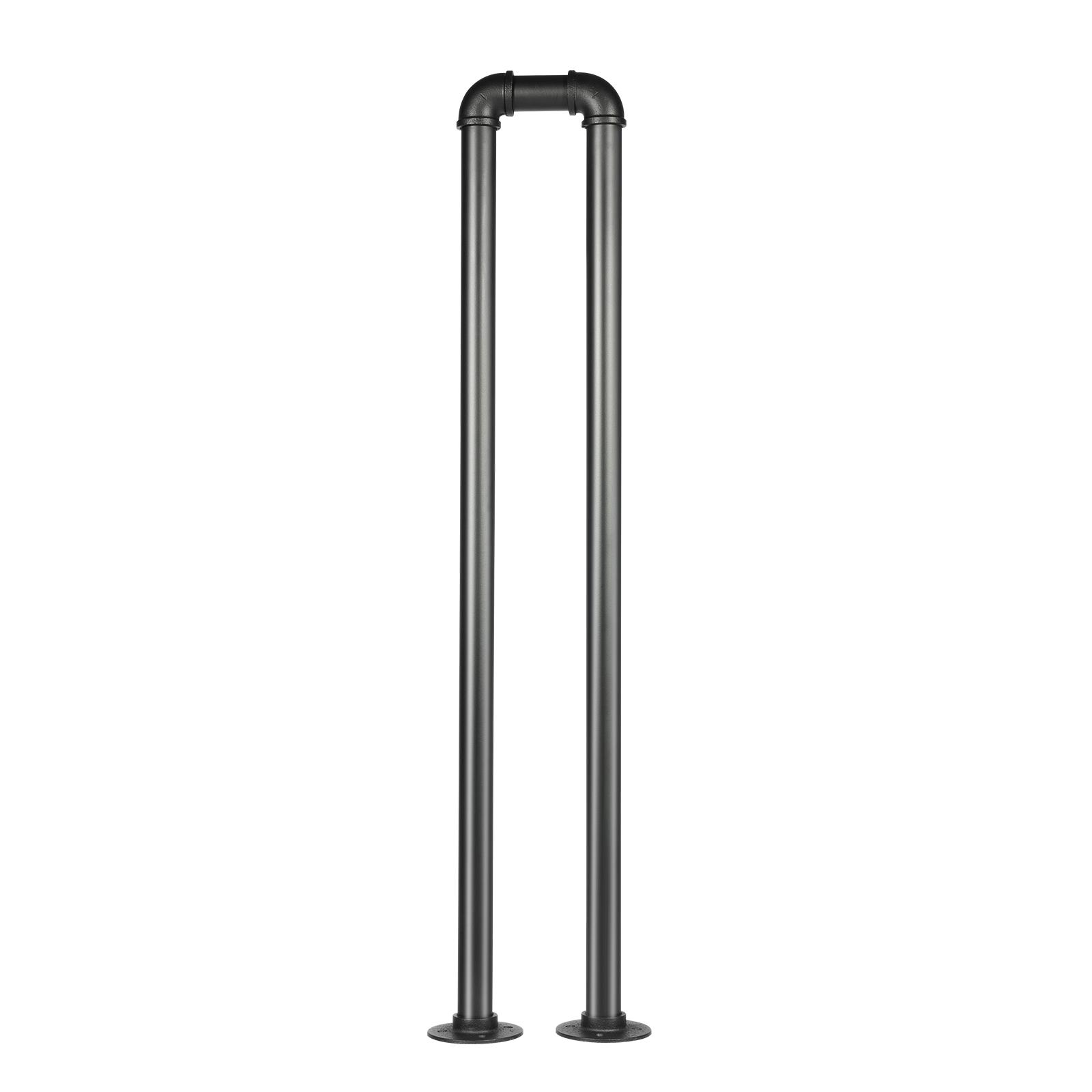 

Промышленный матовый черный П-образный поручень, нагрузка 50 кг, оцинкованная сталь, лестничное ограждение, настенный безопасный поручень для пожилых людей, детей I матовый черный