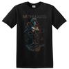 T-shirt Meshuggah Metal avec Figure Bleue Orange Surréaliste Art Abstrait T-shirt Sauvage