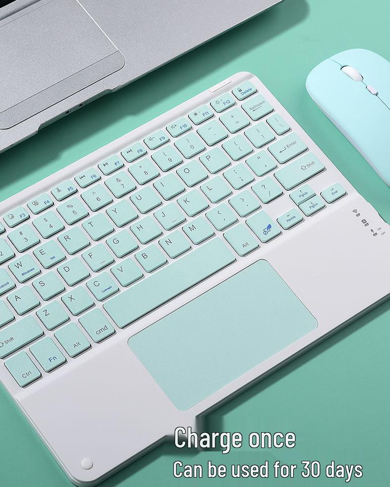 Universal Wireless Bluetooth Touch Keyboard for iPads, Tablets, and Phones