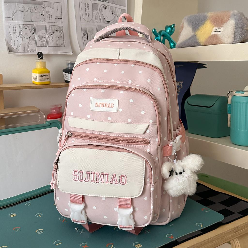 Schoolbag Mori ins high-value, simple and fashionable large-capacity schoolbag, junior high school student backpack, travel backpack