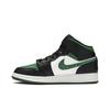 Air Jordan 1 Mid GS Black Pine Green 554725-067