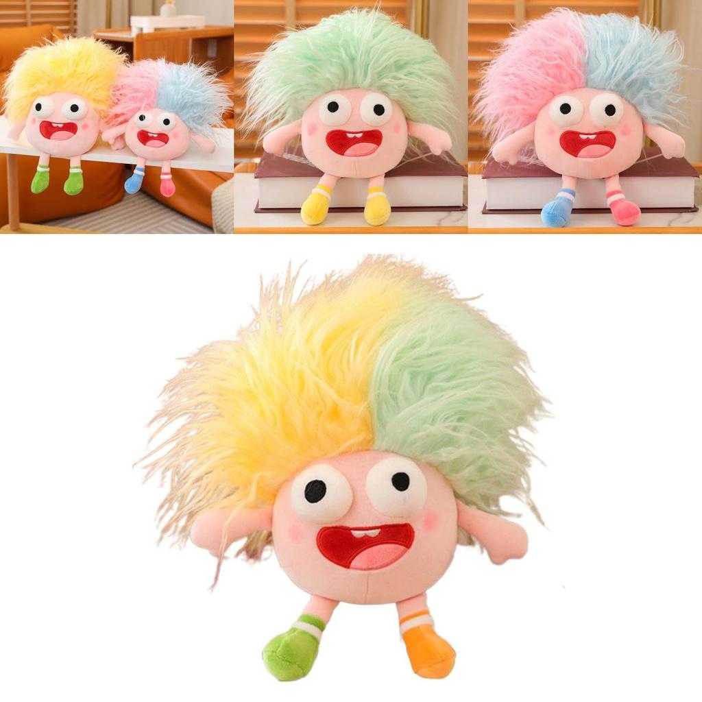 Funny Plush Toy With Big Eyes And Fluffy Hair Perfect For Diy Ugly Dolls In Stock