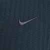 Nike Solid Color Comfortable Slim Fit Full Zip Ribbed Knit Sweater Women sweater Navy-Blue FN3683-478