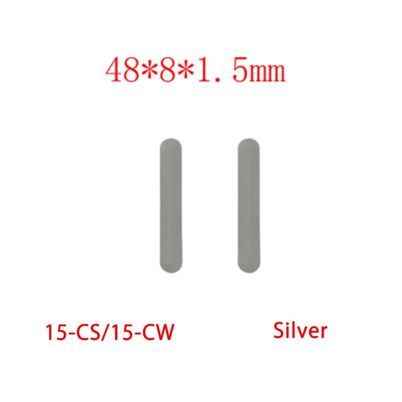 New Rubber Cover For HP Pavilion X360 14-CD 14-CE 15-CS 15-CW OMEN 15-CB Laptop Bottom Case Rubber Feet Strips Pads Replacement 2pcs silver 15-cs