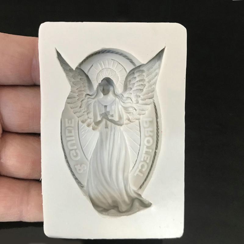 Angel Fairy Resin Epoxy Mold Jewelry Pendant Crystal Casting Making Silicone Mold for DIY Craft Tool Cake Decor Mold
